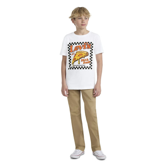 Levi's Boys Short Sleeve Graphic Tee | White