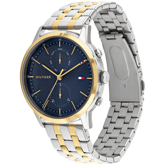 Tommy Hilfiger Men’s Watch, 44mm in Blue with Index