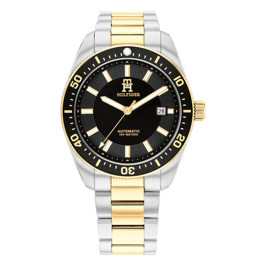 Tommy Hilfiger Men's Automatic Watch, 40mm in Black with Index