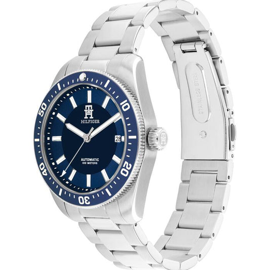Tommy Hilfiger Men's Automatic Watch, 40mm in Navy with Index
