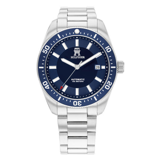 Tommy Hilfiger Men's Automatic Watch, 40mm in Navy with Index