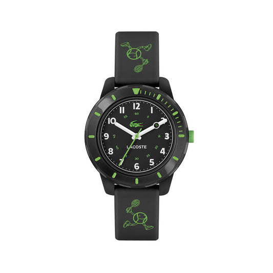 Lacoste Mini Tennis Kid's Watch in 35mm Black with an Arabic index