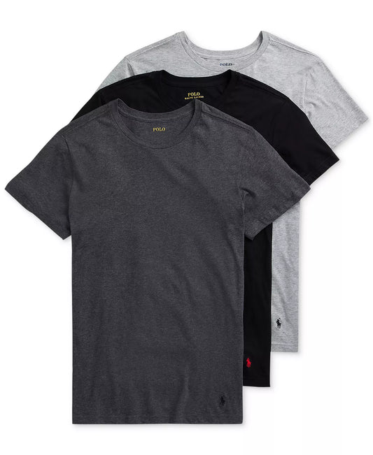 Polo Ralph Lauren Men’s 3-Pack Classic Undershirts in Andover / Madison / Black