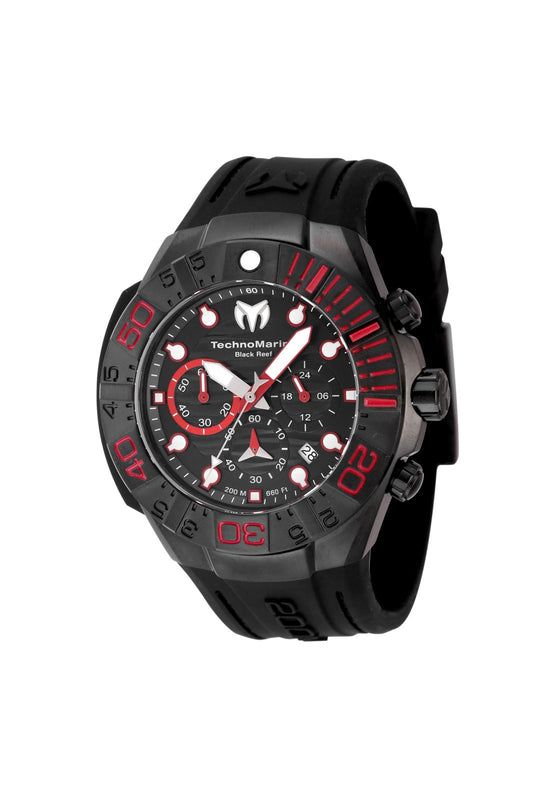Technomarine Reef Black Chronograph GMT Quartz Black Dial Men's Watch TM-523010