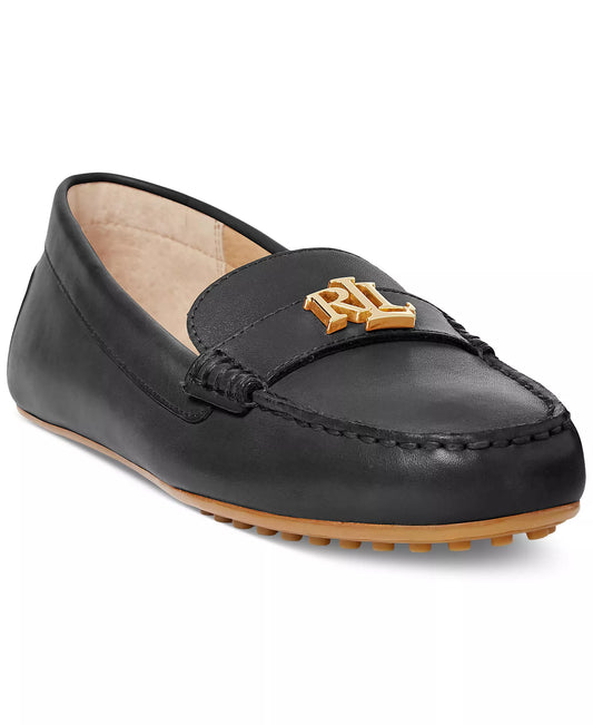 Lauren Ralph Lauren Barnsbury Nappa Round Toe Loafer in Black