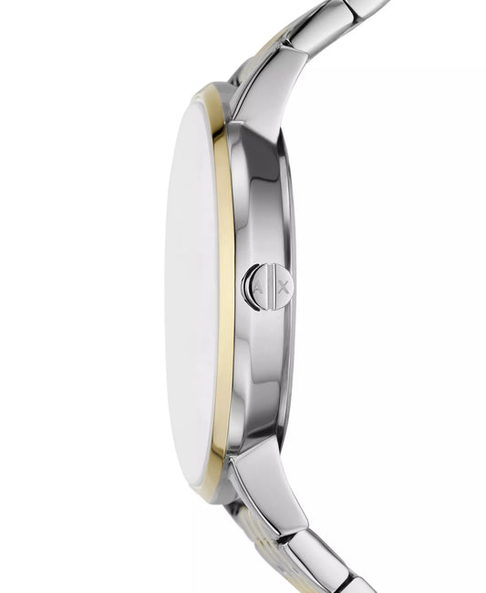 Armani Exchange Women's Three-Hand Two-Tone Stainless Steel Watch and Bracelet Set