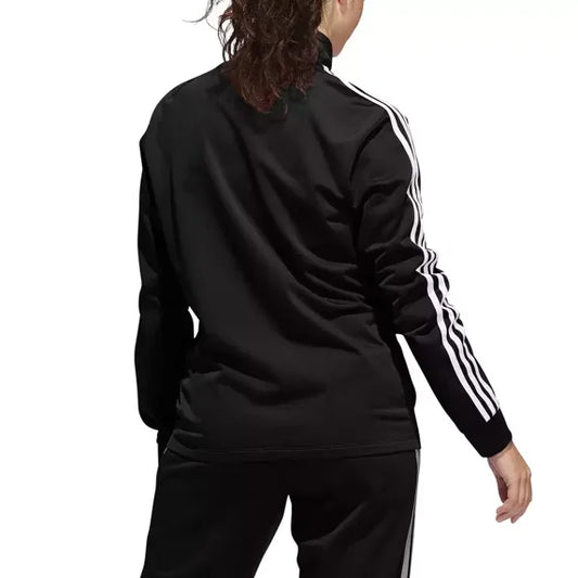 Adidas Ladies' 3-Stripes Midweight Raglan Sleeves Track Jacket in Black