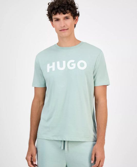 HUGO by Hugo Boss Men's Dulivio Logo Graphic T-Shirt in Pastel Green
