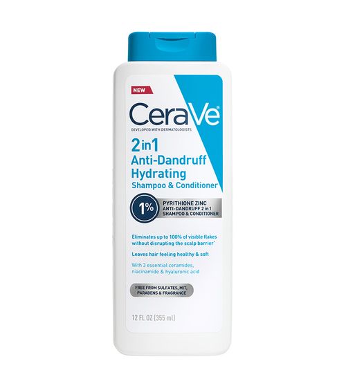 CeraVe 2-in-1 Anti-Dandruff Hydrating Shampoo and Conditioner