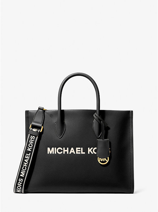 Michael Kors Mirella Medium Pebbled Leather Tote Bag