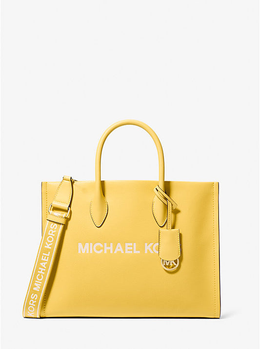 Michael Kors Mirella Medium Pebbled Leather Tote Bag
