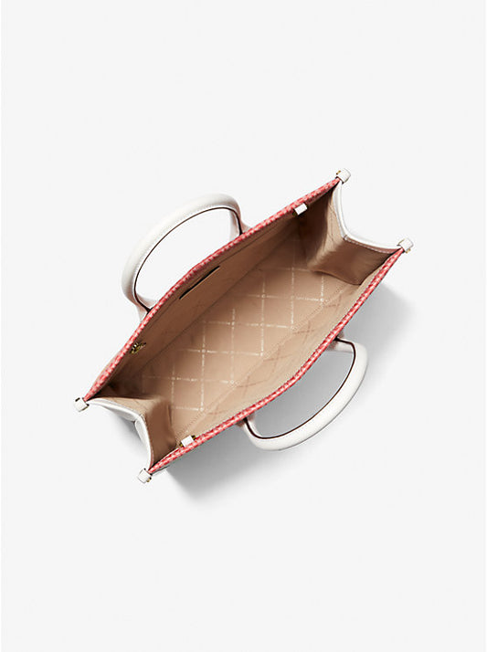 Michael Kors Mirella Medium Rainbow Logo Tote Bag