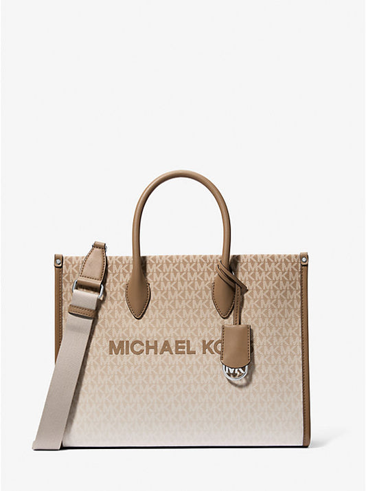 Michael Kors Mirella Medium Ombré Logo Tote Bag