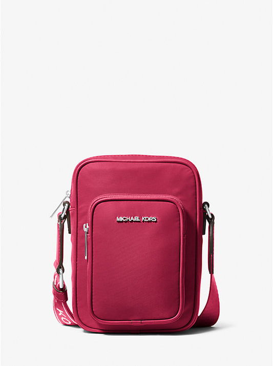 Michael Kors Khai Nylon Crossbody Bag - Dk Raspberry