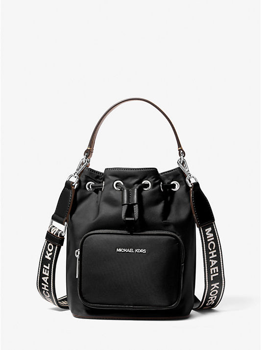 Michael Kors Khai Small Nylon Bucket Bag - Black