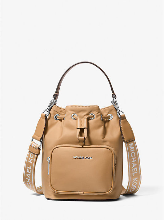 Michael Kors Khai Small Nylon Bucket Bag - Peanut