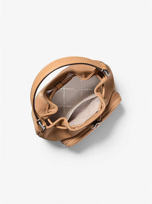 Michael Kors Khai Small Nylon Bucket Bag - Peanut