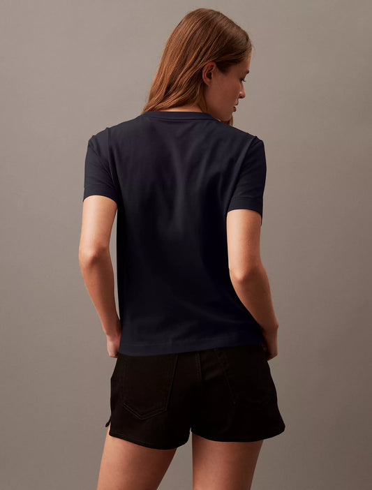 Calvin Klein Women's Archive Logo T-Shirt in Black Beauty