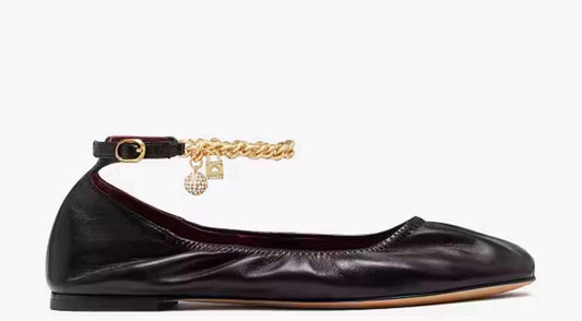 Kate Spade Crush Flats Black Shoes