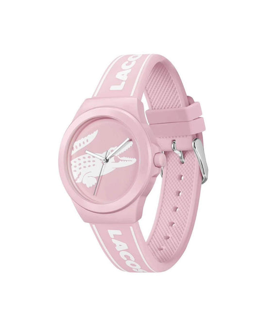 LACOSTE WOMEN'S NEOCROC 3 HANDS PINK SILICONE WATCH