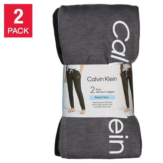 Calvin Klein Women's 2 Pack French Terry Joggers