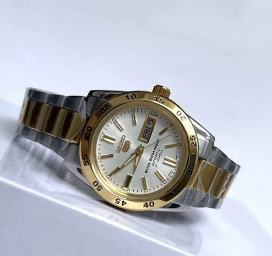 Seiko 5 Automatic White Dial Ladies Watch (SYMG42K1)