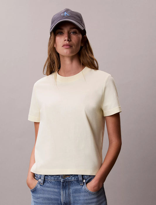 Calvin Klein Women's Archive Logo T-Shirt in Pear Sorbet