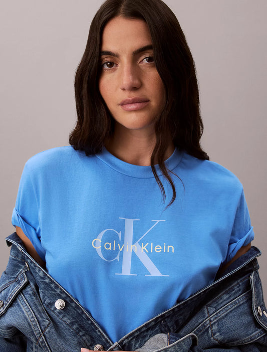 Calvin Klein Monologo Tee in Marina
