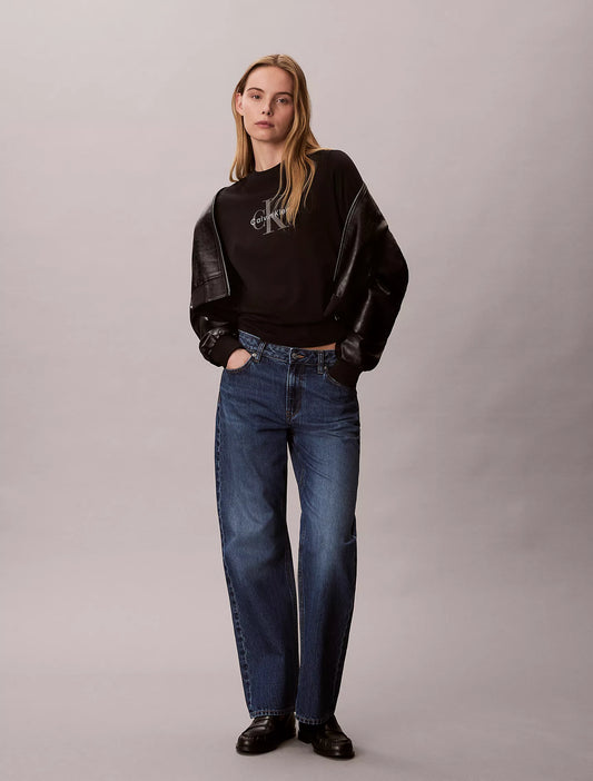 Calvin Klein Monologo Tee in Black