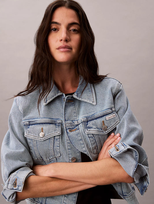 Calvin Klein Classic Trucker Jacket in "Dover"
