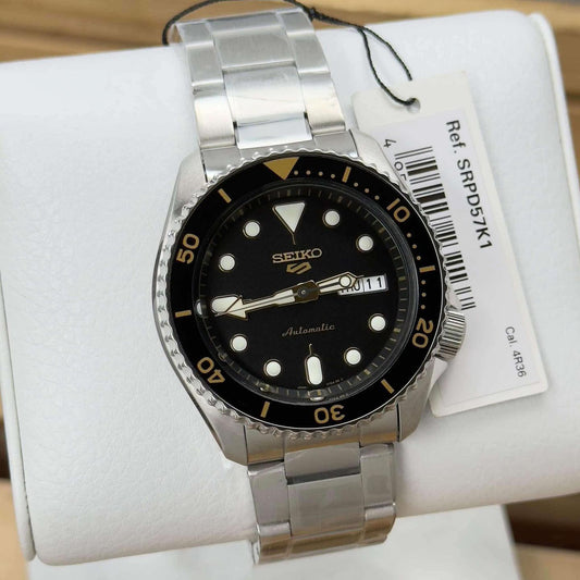 Seiko 5 sports Automatic Black Dial Men's Watch