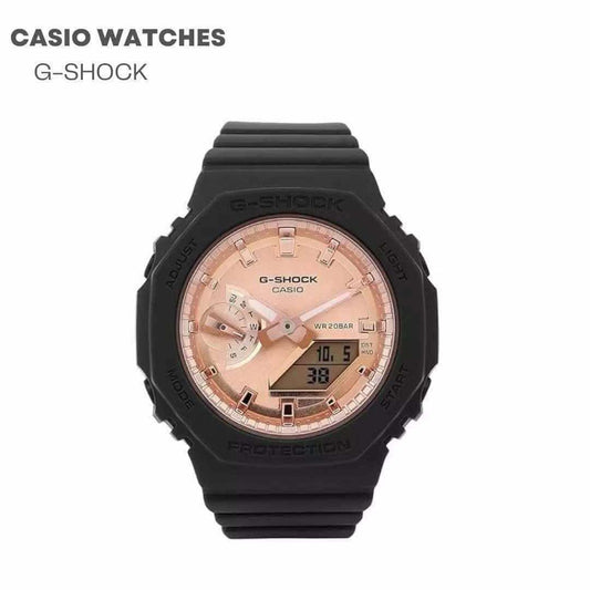 Casio G-Shock Quartz Analog-Digital Rose Gold Dial Ladies Watch