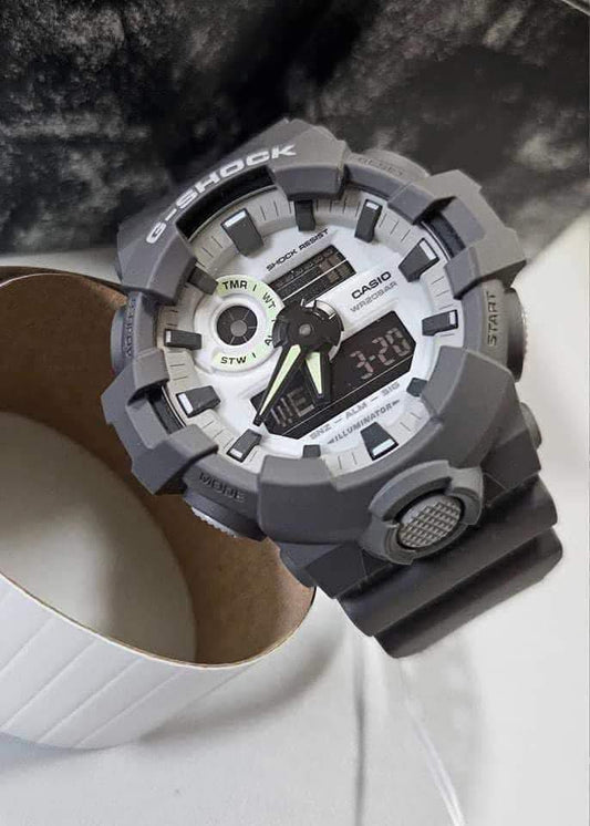Casio G-Shock Alarm World Time Quartz Analog-Digital White Dial Watch