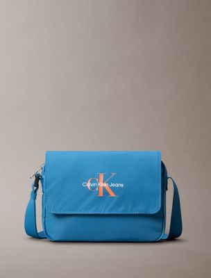 Calvin Klein Sport Essentials Flap Crossbody Bag in Blue