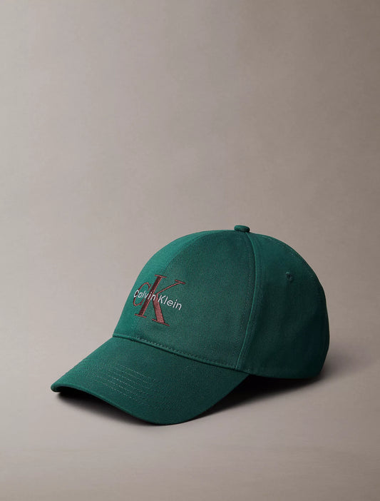 Calvin Klein Embroidered Monologo Baseball Cap in Sycamore