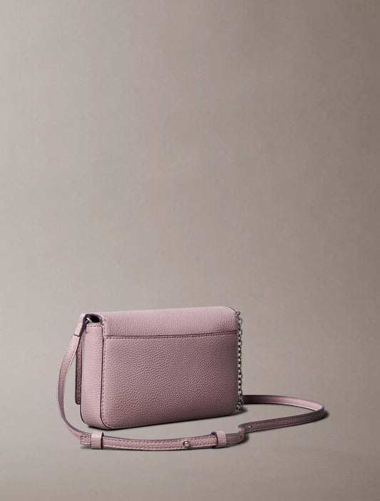 Calvin Klein Archive Hardware Flap Crossbody Bag - Quail