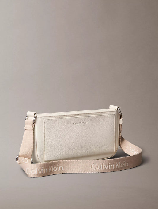 Calvin Klein All Day Shoulder Pouch - Chalk
