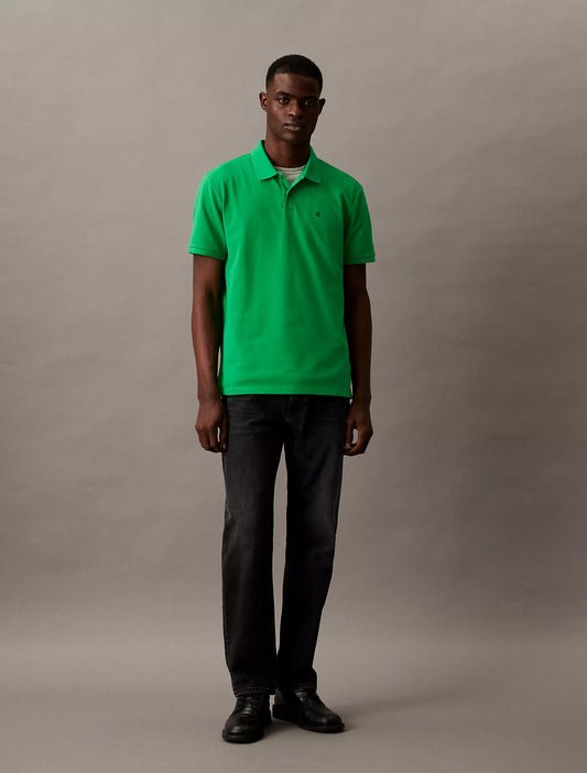 Calvin Klein Cotton Pique Classic Polo Shirt | Fern Green