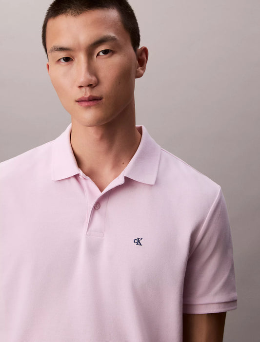 Calvin Klein Cotton Pique Classic Polo Shirt | Spring Lilac