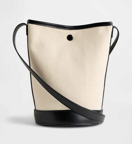 Gap Canvas Bucket Bag - Black White Multi