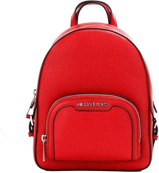 Michael Kors Jaycee XS Mini Convertible Backpack MK Signature Crossbody (Bright Red)
