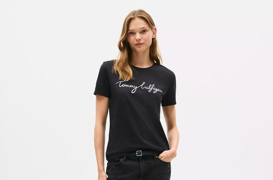 Tommy Hilfiger Embroidered Signature Crewneck T-Shirt