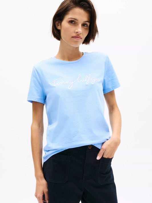 Tommy Hilfiger Embroidered Signature Crewneck T-Shirt