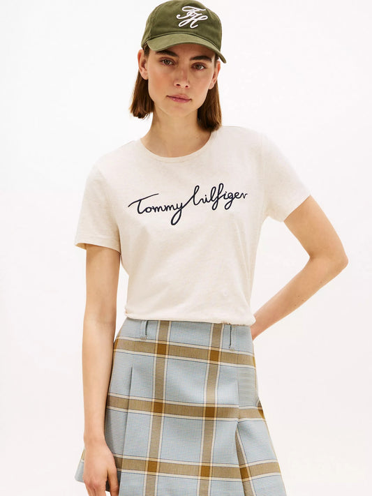 Tommy Hilfiger Embroidered Signature Crewneck T-Shirt