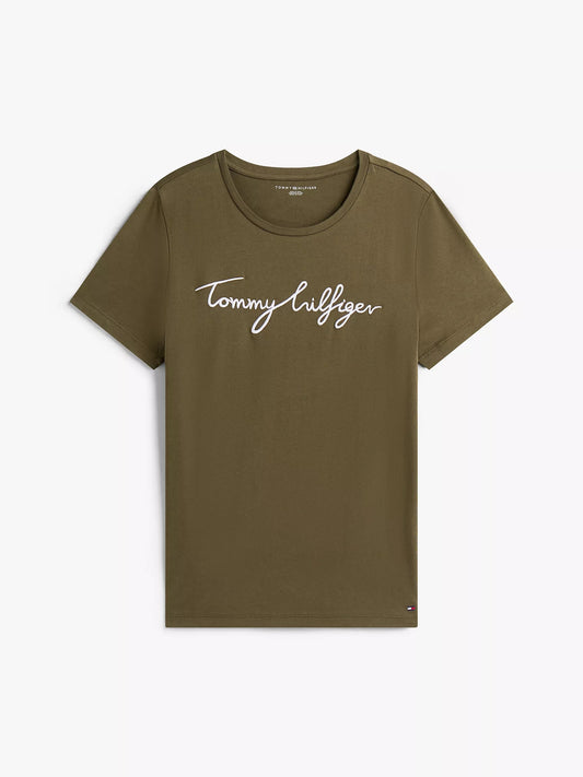 Tommy Hilfiger Embroidered Signature Crewneck T-Shirt