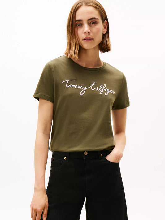 Tommy Hilfiger Embroidered Signature Crewneck T-Shirt