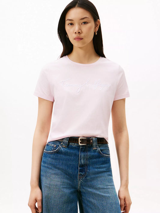 Tommy Hilfiger Embroidered Signature Crewneck T-Shirt