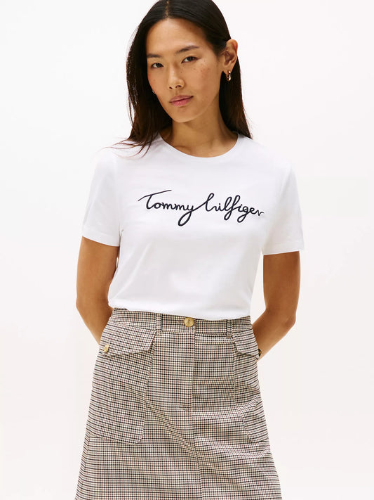 Tommy Hilfiger Embroidered Signature Crewneck T-Shirt