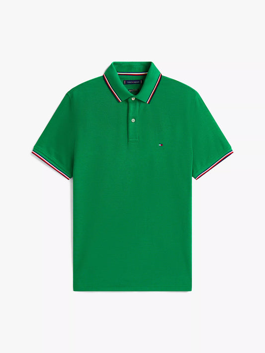 Tommy Hilfiger Regular Fit Tommy Wicking Polo in Nouveau Green
