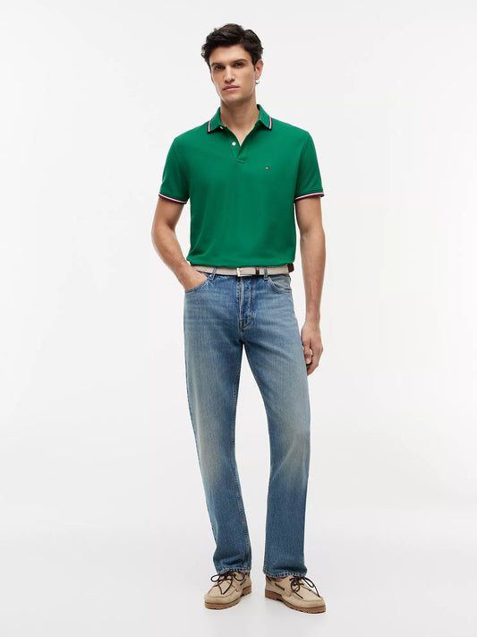 Tommy Hilfiger Regular Fit Tommy Wicking Polo in Nouveau Green